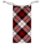 Smart Plaid Red Jewelry Bags Back