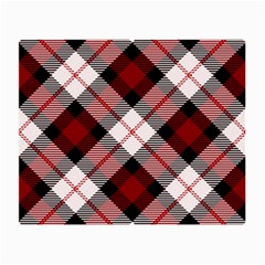 Smart Plaid Red Small Glasses Cloth (2-side) by ImpressiveMoments