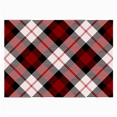 Smart Plaid Red Large Glasses Cloth (2-side)