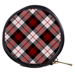 Smart Plaid Red Mini Makeup Bags by ImpressiveMoments