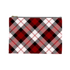 Smart Plaid Red Cosmetic Bag (large)  by ImpressiveMoments