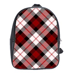 Smart Plaid Red School Bags(large)  by ImpressiveMoments