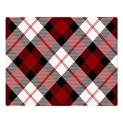 Smart Plaid Red Double Sided Flano Blanket (large)  by ImpressiveMoments