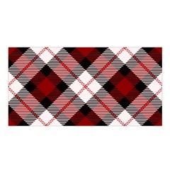 Smart Plaid Red Satin Shawl by ImpressiveMoments