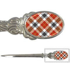 Smart Plaid Warm Colors Letter Openers by ImpressiveMoments