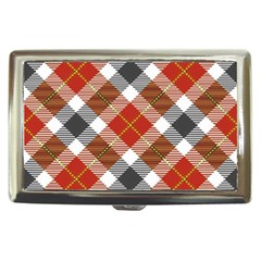 Smart Plaid Warm Colors Cigarette Money Cases by ImpressiveMoments