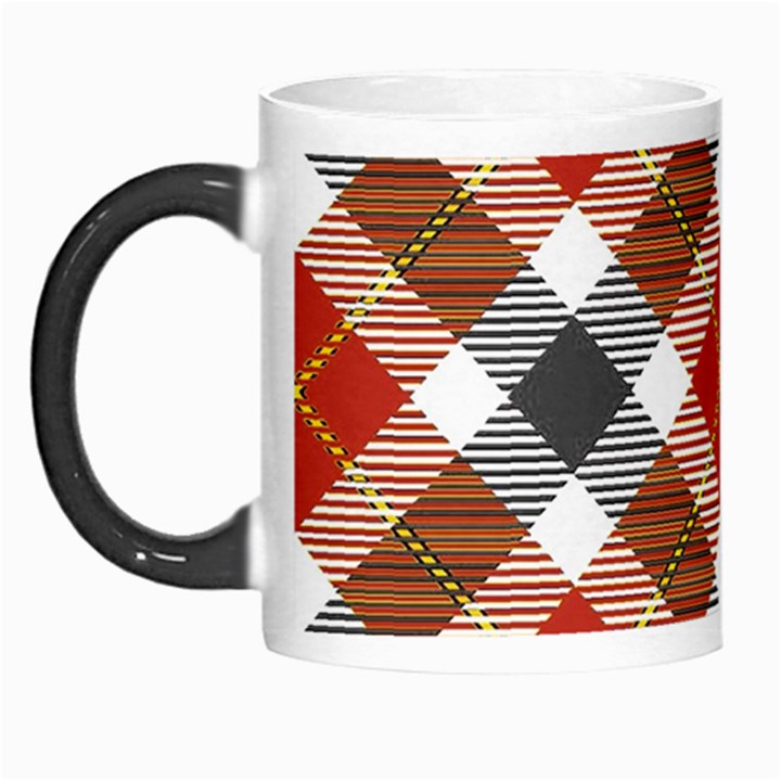 Smart Plaid Warm Colors Morph Mugs