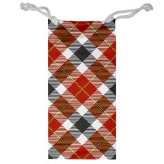 Smart Plaid Warm Colors Jewelry Bags by ImpressiveMoments