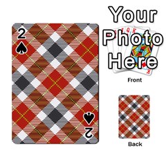 Smart Plaid Warm Colors Playing Cards 54 Designs  by ImpressiveMoments