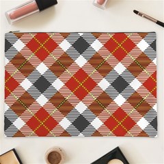 Smart Plaid Warm Colors Cosmetic Bag (xxl)  by ImpressiveMoments