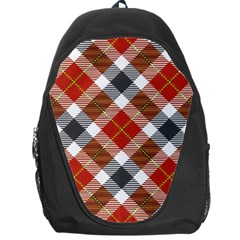 Smart Plaid Warm Colors Backpack Bag by ImpressiveMoments