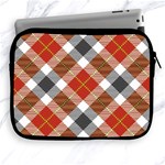 Smart Plaid Warm Colors Apple iPad 2/3/4 Zipper Cases Front