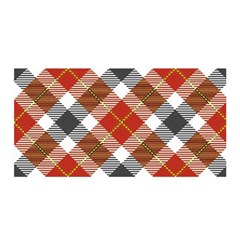 Smart Plaid Warm Colors Satin Wrap by ImpressiveMoments