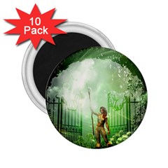 The Gate In The Magical World 2 25  Magnets (10 Pack)  by FantasyWorld7