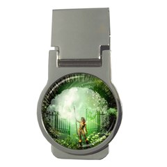 The Gate In The Magical World Money Clips (round)  by FantasyWorld7