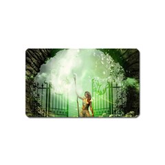 The Gate In The Magical World Magnet (name Card) by FantasyWorld7