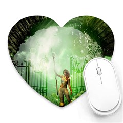 The Gate In The Magical World Heart Mousepads by FantasyWorld7