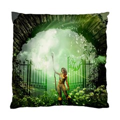 The Gate In The Magical World Standard Cushion Case (one Side)  by FantasyWorld7