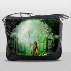 The Gate In The Magical World Messenger Bags by FantasyWorld7