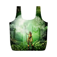 The Gate In The Magical World Full Print Recycle Bags (m)  by FantasyWorld7