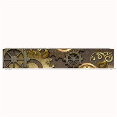 Steampunk, Golden Design With Clocks And Gears Small Bar Mats by FantasyWorld7