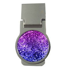 Midnight Glitter Money Clips (round)  by KirstenStar