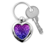 Midnight Glitter Key Chains (Heart)  Front