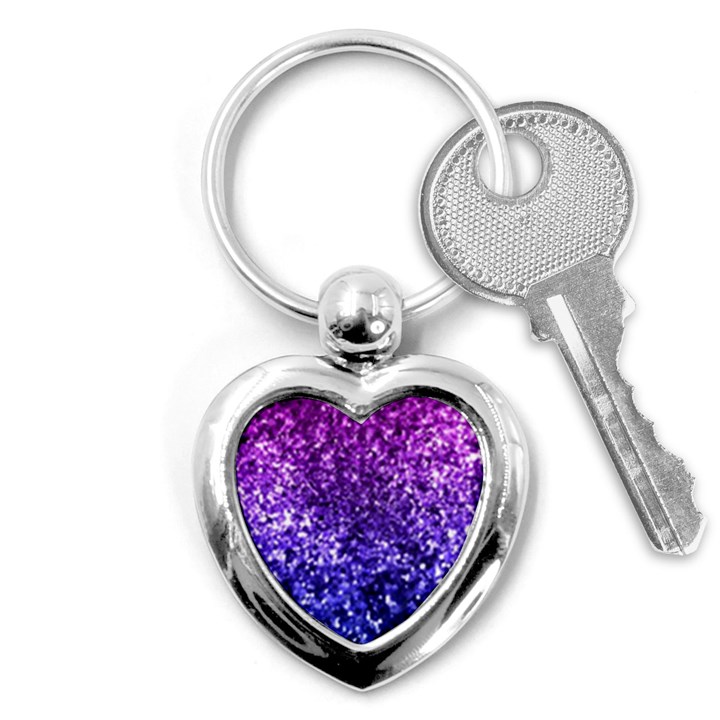 Midnight Glitter Key Chains (Heart) 