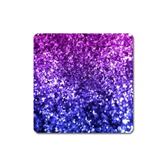 Midnight Glitter Square Magnet by KirstenStar