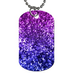 Midnight Glitter Dog Tag (one Side) by KirstenStar