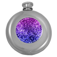 Midnight Glitter Round Hip Flask (5 Oz)