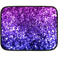 Midnight Glitter Double Sided Fleece Blanket (mini)  by KirstenStar