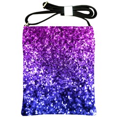 Midnight Glitter Shoulder Sling Bags by KirstenStar