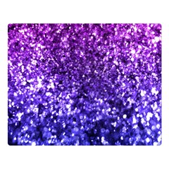 Midnight Glitter Double Sided Flano Blanket (large)  by KirstenStar