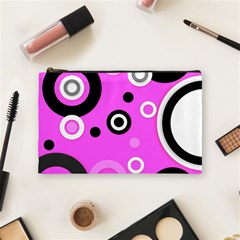 Florescent Pink Vector Pattern  Cosmetic Bag (medium)  by OCDesignss