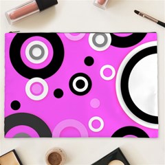 Florescent Pink Vector Pattern  Cosmetic Bag (xxl)  by OCDesignss