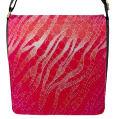 Florescent Pink Zebra Pattern  Flap Messenger Bag (s) by OCDesignss