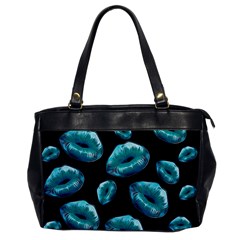 Turquoise Sassy Lips  Office Handbags