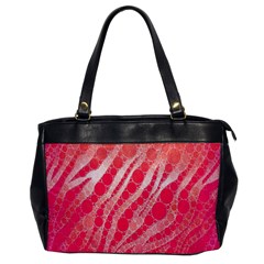 Florescent Pink Zebra Pattern  Office Handbags