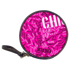 Hot Pink Chic Typography  Classic 20-cd Wallets