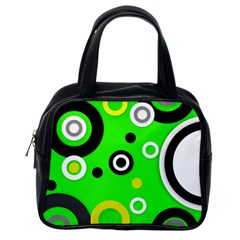 Florescent Green Yellow Abstract  Classic Handbags (one Side)