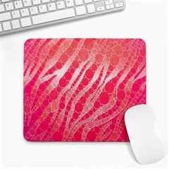 Florescent Pink Zebra Pattern  Large Mousepads by OCDesignss