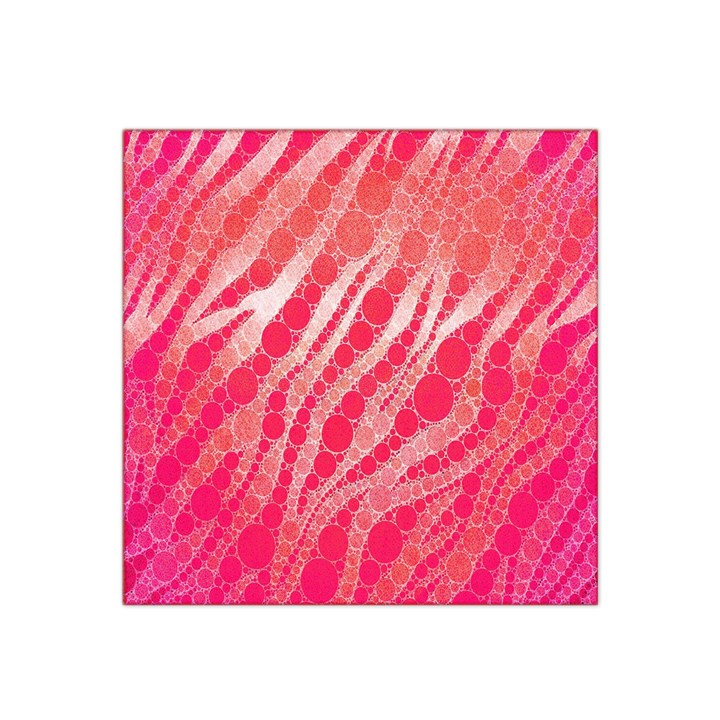 Florescent Pink Zebra Pattern  Satin Bandana Scarf