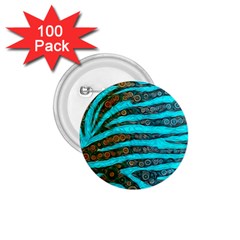 Turquoise Blue Zebra Abstract  1 75  Buttons (100 Pack)  by OCDesignss