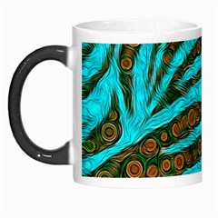 Turquoise Blue Zebra Abstract  Morph Mugs by OCDesignss