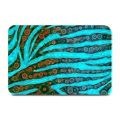 Turquoise Blue Zebra Abstract  Plate Mats by OCDesignss