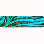 Turquoise Blue Zebra Abstract  Large Bar Mats 32 x8.5  Bar Mat