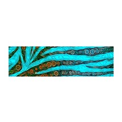 Turquoise Blue Zebra Abstract  Satin Scarf (oblong) by OCDesignss