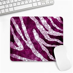 Purple Zebra Print Bling Pattern  Large Mousepads by OCDesignss