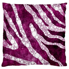 Purple Zebra Print Bling Pattern  Standard Flano Cushion Cases (one Side)  by OCDesignss